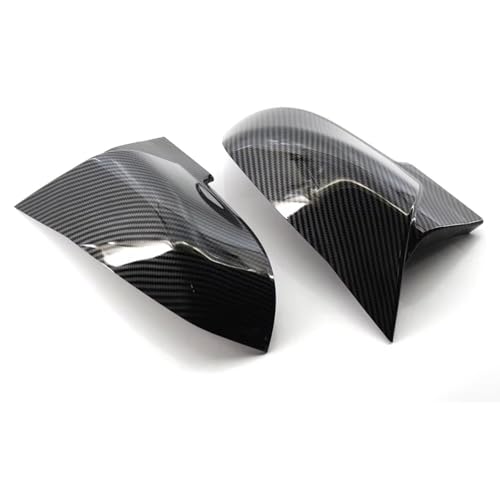 LUMSGN 1 Paar Carbon Fiber Auto Rückspiegel Abdeckung Kappen ABS Kunststoff Für BMW 1 2 3 4 Serie X1 M2 I3 I3S von LUMSGN