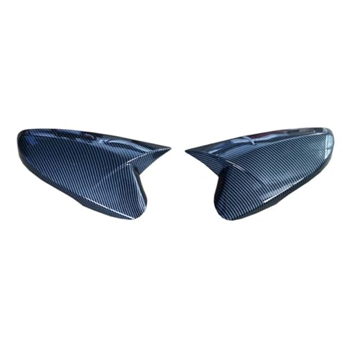 LUMSGN Auto Rückspiegel Abdeckung Ox Horn Seite Spiegel Shell Reverse Caps Trim Carbon Fiber Für Hyundai Veloster 2011-2015 von LUMSGN