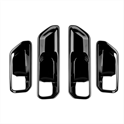 LUMSGN Car Inner Door Bowl Panel Inside Handle Protector Cover Interior Accessories Glossy Black ABS for Toyota Prado LC250 2024 von LUMSGN
