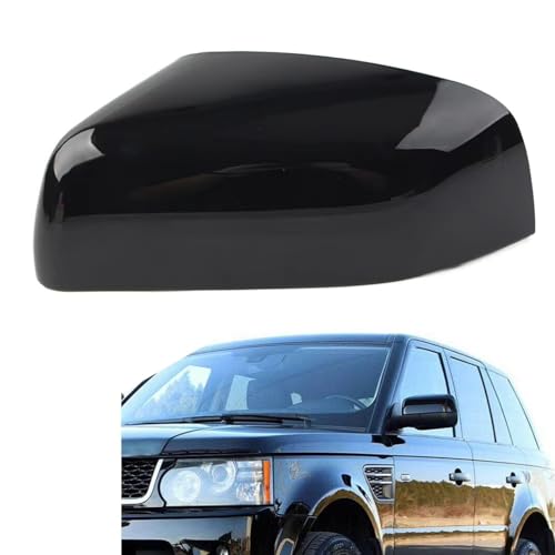 Schwarzglänzende Auto-Rückspiegel-Abdeckkappe, Ersatz Links/rechts, für Land Rover LR4 LR2, Range Rover Sport, Freelander 2 (Links) von LUMSGN