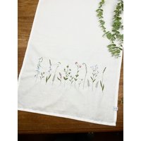Besticktes Geschirrtuch Delicate Flowers Besticktes Geschirrtuch Delicate Flowers von LUMiDasAtelier