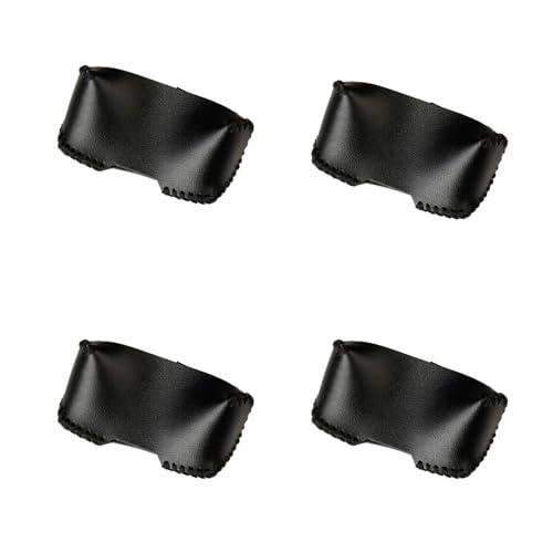4 Stück Schutzhülle Für Sicherheitsgurtschnalle Sicherheitsgurt-Clip-Abdeckung Auto Standard-Gurtschnalle Schutzhülle Handgenäht Stoß kratzfest Protector Universelles Kfz-Innenteile(Schwarz 6) von LUMoony
