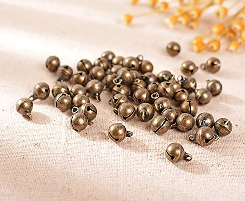 LUMoony 100Pcs Vintage Glöckchen in Bronze Glöckchen Schellen Glocken aus Kupfer Glöckchen Schellen Glocken für Weihnachtsfest Dekoration, Kranz, Katzenhalsbänder, DIY Ornament Schmuckherstellung LUMoony 100Pcs Vintage Glöckchen in Bronze Glöckchen Schellen Glocken aus Kupfer Glöckchen Schellen Glocken für Weihnachtsfest Dekoration, Kranz, Katzenhalsbänder, DIY Ornament Schmuckherstellung von LUMoony