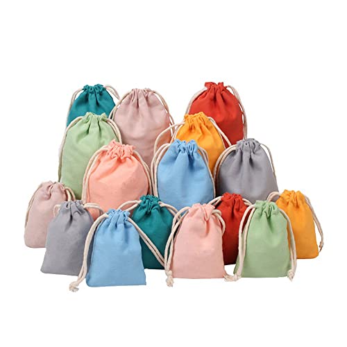 20Pcs Bunte Jutesäckche Klein Baumwoll Aufbewahrungsbeutel Kleine Stoffbeutel mit Tunnelzug klein Verpackung für Schmuck Hochzeit Party Feiern Weihnachten Wiederverwendbare Geschenktüten 20Pcs Bunte Jutesäckche Klein Baumwoll Aufbewahrungsbeutel Kleine Stoffbeutel mit Tunnelzug klein Verpackung für Schmuck Hochzeit Party Feiern Weihnachten Wiederverwendbare Geschenktüten von LUMoony