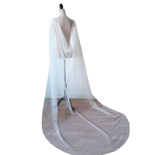 LUMoony Hochzeit Schleier Umhang Lange Tüll Schulter 200cm Weicher Tüll Braut-Schleier Hochzeit Schleier Hochzeit Zubehör Haarschmuck für die Braut Hochzeit Cape LUMoony Hochzeit Schleier Umhang Lange Tüll Schulter 200cm Weicher Tüll Braut-Schleier Hochzeit Schleier Hochzeit Zubehör Haarschmuck für die Braut Hochzeit Cape von LUMoony