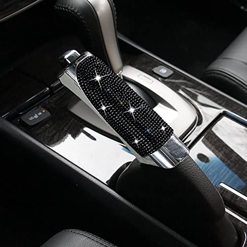 LUMoony Universal Auto Handbremse Dekoration Abdeckung Bling Strass Handbremse Abdeckung Dekoration 1Pcs Bling Bling Crystal Auto Handbremse Abdeckung Innenraum Autoinnenraum Zubehör von LUMoony