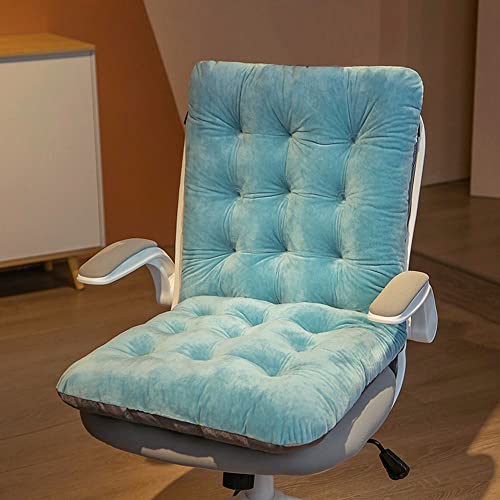 Stuhlpads Sitzkissen Gartenstuhl mit Rückenlehne 45*85cm Stuhlkissen mit hoher Rückenlehne mit Krawatten verdicktes Sitzkissen für Haus Bürostuhl Autositz Gartenstuhl Rutschfestes Chaiselongue Kissen von LUMoony