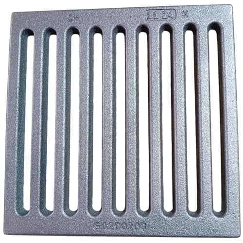 LUNA WAY CAST IRON - Aschegitter aus Gusseisen | Optimiert Kamin- und Ofenzug | Hochtemperaturbeständig | Einfache Reinigung, Gusseisen, 20 x 20 cm von LUNA WAY CAST IRON