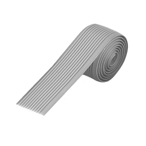 3,3 FT Treppenkantenschutz, Vinyl-Treppenkantenschutz, Winkelprofil Selbstklebend für Schulen, Unternehmen, Einkaufszentren, Hotels(Gray,6cm/2.4in) von LUNAIZHUO