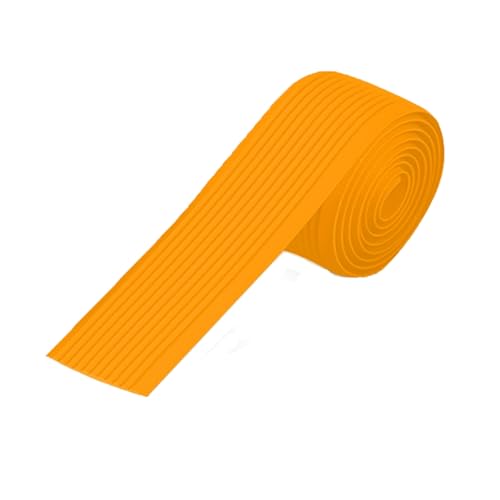 3,3 FT Treppenkantenschutz, Vinyl-Treppenkantenschutz, Winkelprofil Selbstklebend für Schulen, Unternehmen, Einkaufszentren, Hotels(Orange,10cm/3.9in) von LUNAIZHUO