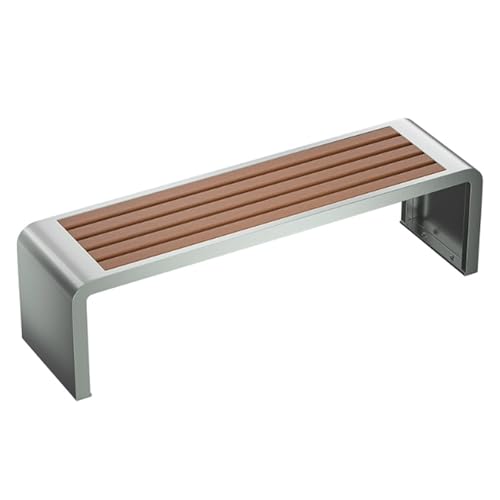 LUNAIZHUO Edelstahl-Außenbank, Gartenbank 2-3 Sitzer, Ohne Armlehnen und Rückenlehne für Parks, Gärten, Innenhöfe, Aussichtspunkte, Einkaufszentren, Schulen(180x40x42cm/71x16x16.5in) von LUNAIZHUO