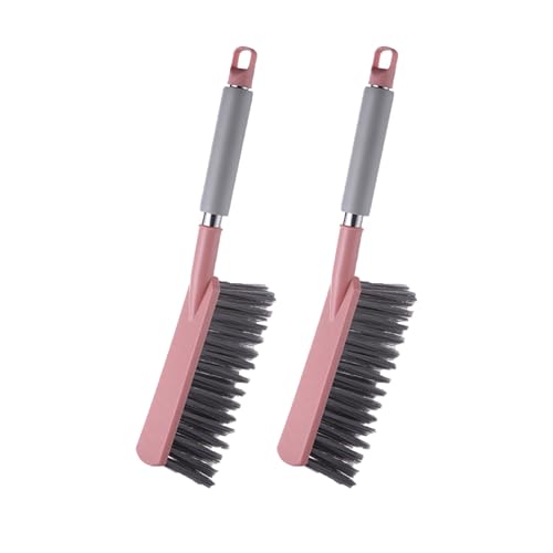 LUNCHS 2 Stück Handkehrset Weiche Borsten Mit Guter Elastizität Handfeger Geeignet Zum Reinigen von Teppichen Handbesen Kann Zur Aufbewahrung Aufgehängt Werden(Pink) von LUNCHS
