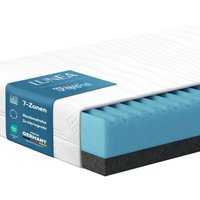 H2/H3 Matratze 90x200 cm Hybrid Fresh 24 cm zweilagiger Kaltschaum 7-Zonen H2/H3 Matratze 90x200 cm Hybrid Fresh 24 cm zweilagiger Kaltschaum 7-Zonen von LUNEA MÖBEL