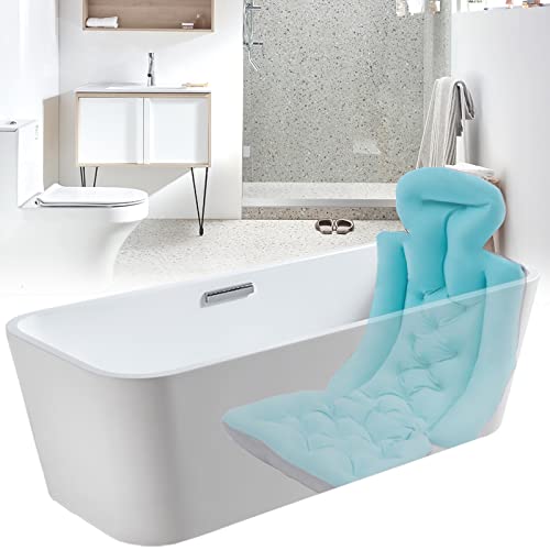 LUNICASHA Badewannenkissen Badekissen Nacken Kopfstütze Badewanne Nackenkissen Badewanneneinlage Wannenkissen Badematte 113cm*40cm Blau LUNICASHA Badewannenkissen Badekissen Nacken Kopfstütze Badewanne Nackenkissen Badewanneneinlage Wannenkissen Badematte 113cm*40cm Blau von LUNICASHA