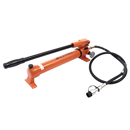 LUNICASHA CP-700 Manuelle Hydraulikpumpe Handpumpen-Schlauchkupplung Hydraulikpumpe Zoll e 800cc 70/1000 MPa für Hydraulikzylinder von LUNICASHA