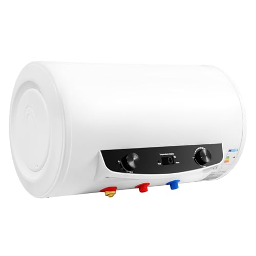 LUNICASHA Elektro Warmwasserspeicher 35 Liter Boiler 2000W Warmwasserboiler Elektrospeicher Wandhängender Elektrische Durchlauferhitzer Wasserboiler 6,6 Gallonen 25-75°C von LUNICASHA