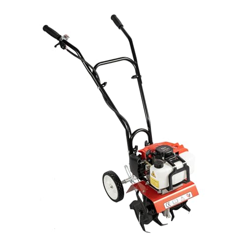 LUNICASHA Gartenfräse Benzin Motorhacke 2 Takt Bodenhacke Gas Garten Kultivator 3-10cm Arbeitstiefe 35cm Arbeitsbreite 6500-7000r/min 1900W LUNICASHA Gartenfräse Benzin Motorhacke 2 Takt Bodenhacke Gas Garten Kultivator 3-10cm Arbeitstiefe 35cm Arbeitsbreite 6500-7000r/min 1900W von LUNICASHA