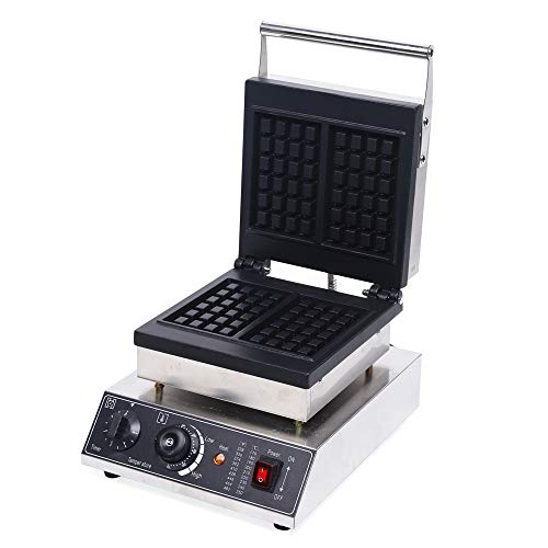 LUNICASHA Profi Waffeleisen, Doppelwaffeleisen für 2 Waffeln, Waffeln Maschine, Belgische Waffel Waffelautomat, Wafflemaker 1500W, Einstellbare Temperatur&Zeit von LUNICASHA