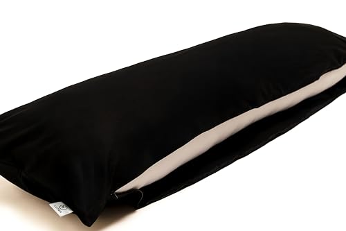 LUNOA LU9000R Kissenbezug mit Reißverschluss, hergestellt in Japan, 160 x 50 cm, 100 % Baumwolle, dicker und blickdichter Stoff, waschbar, Schwarz LUNOA LU9000R Kissenbezug mit Reißverschluss, hergestellt in Japan, 160 x 50 cm, 100 % Baumwolle, dicker und blickdichter Stoff, waschbar, Schwarz von LUNOA
