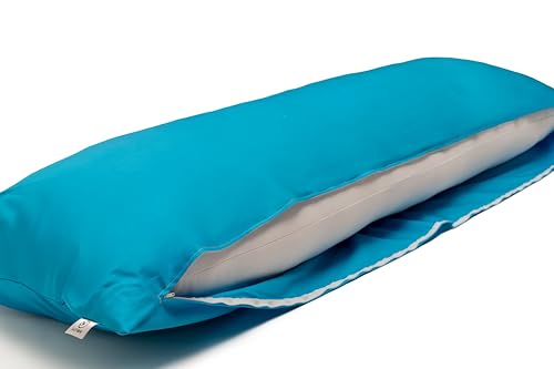 LUNOA LU9000R Kissenbezug mit Reißverschluss, hergestellt in Japan, 160 x 50 cm, 100 % Baumwolle, dicker und blickdichter Stoff, waschbar, Türkisblau LUNOA LU9000R Kissenbezug mit Reißverschluss, hergestellt in Japan, 160 x 50 cm, 100 % Baumwolle, dicker und blickdichter Stoff, waschbar, Türkisblau von LUNOA