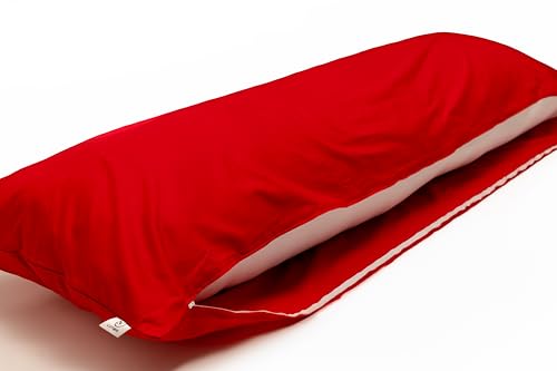 LUNOA LU9150R Kissenbezug mit Reißverschluss, hergestellt in Japan, 150 x 50 cm, 100 % Baumwolle, dicker und blickdichter Stoff, waschbar, Kardinalrot LUNOA LU9150R Kissenbezug mit Reißverschluss, hergestellt in Japan, 150 x 50 cm, 100 % Baumwolle, dicker und blickdichter Stoff, waschbar, Kardinalrot von LUNOA