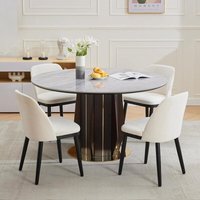 4er Set Esszimmerstühle Essstühle Polsterstuhl mit atmungsaktivem Leinenbezug Wohnzimmerstuhl Sessel Küchenstuhl mit Rückenlehne Armlehne Leinen 52 x 4er Set Esszimmerstühle Essstühle Polsterstuhl mit atmungsaktivem Leinenbezug Wohnzimmerstuhl Sessel Küchenstuhl mit Rückenlehne Armlehne Leinen 52 x von LUNSY