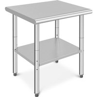 Lunsy - Edelstahl Küchenarbeitstisch 76x60x88 cm, 2-stufige Küchenarbeitsplatte, Edelstahl-Arbeitstisch für die Essenszubereitung in Lunsy - Edelstahl Küchenarbeitstisch 76x60x88 cm, 2-stufige Küchenarbeitsplatte, Edelstahl-Arbeitstisch für die Essenszubereitung in von LUNSY