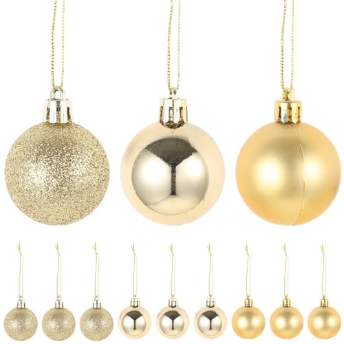 LUOEM Christbaumkugeln Set bruchsichere Weihnachtskugeln Christbaumkugeln Christbaumschmuck Baumschmuck von LUOEM