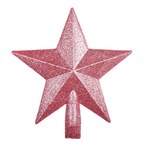 LUOEM Weihnachtsbaum Stern Spitze Kunststoff Rosa Glitzernde Stern Baumschmuck 15cm Christbaum Topper Tannenbaum Weihnachtsdekoration Festival Baumschmuck Dekoration LUOEM Weihnachtsbaum Stern Spitze Kunststoff Rosa Glitzernde Stern Baumschmuck 15cm Christbaum Topper Tannenbaum Weihnachtsdekoration Festival Baumschmuck Dekoration von LUOEM
