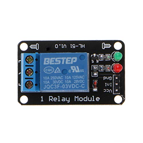 LUOFANG 1 Stück 1 Kanal 3 V Relaismodul 3,3 V Low-Level-Aufnahme mit Lampe von LUOFANG