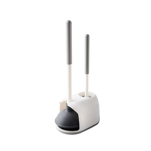 LUOFENG WC-Bürste und Kolben-Set – robuste Badezimmer-Reinigung mit Gummibecher, Verstopfungsentferner für Toilette, Waschbecken, Dusche von LUOFENG