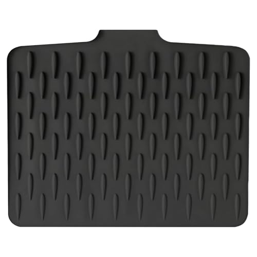 LUOJINYI Abtropfmatte Geschirr (Schwarz, 40x32cm) von LUOJINYI
