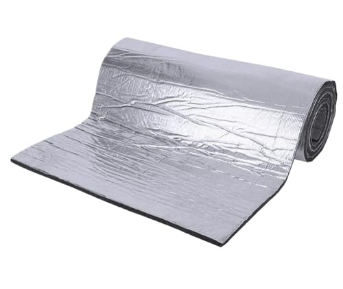 DäMmmatte Auto 1 Rolle 5 mm/10 mm Car Sound Hot Deadener Mat Noise Proof Bonnet(50x100cmx5mm) von LUOKEKE