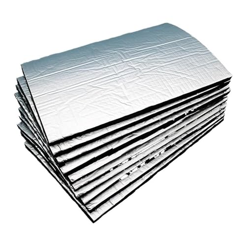 DäMmmatte Auto 10 Blatt Schalldämpfer, Wärmedämmmatte, Auto-Schallschutz, dämmende Isolierung, 5 mm von LUOKEKE