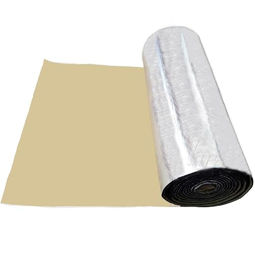 DäMmmatte Auto 100//200/300/400cmx50cm Auto Sound Deadener Matte 5/7/10mm Lärm Wärme Trittschalldämmung Schalldichte Dämpfung for Motorhaube Motor Tür(5mmx100cmx50cm) von LUOKEKE