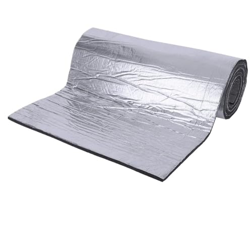 DäMmmatte Auto 1000*500mm 5/10mm Auto Sound Matte Wärme Lärm Isolierung Dämmung(100x50x1cm) von LUOKEKE