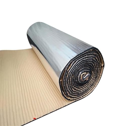 DäMmmatte Auto 50*200CM Aluminium Folie Sound Deadener Isolierung Matte Lärm Hitzeschild Auto Trittschalldämmung Schaum Baumwolle 5/7/10mm(200x50cm 7mm) von LUOKEKE