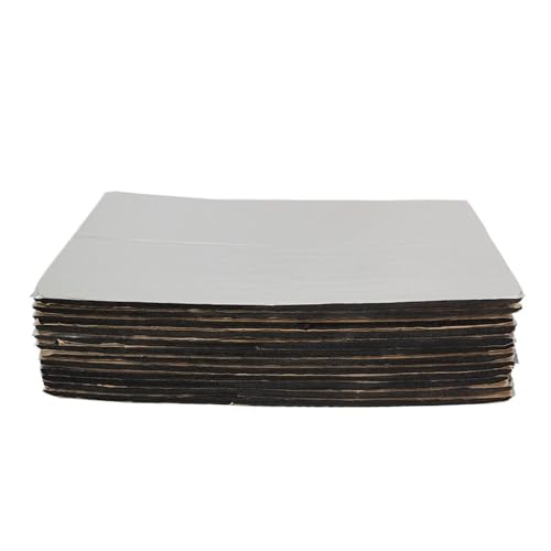 DäMmmatte Auto 50 * 30 cm Schalldämpfer-Wärmedämmmatte 9/12/18/27 Stück Wärmeschalldämmung Dämmunterlage(18pcs 10mmx50x30cm) von LUOKEKE