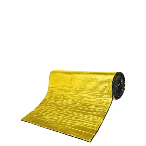 DäMmmatte Auto Auto-Schalldämmmatte, 50 x 100 cm, selbstklebendes Geräuschdämmungskissen for Dach(Gold) von LUOKEKE
