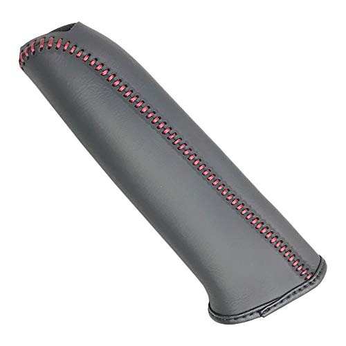 LUOKEKE Handbremse SchutzhüLle Autohandbremsabdeckung Hülle Fit verwendet for Hyundai Elantra 5 Avante 2012-2016 Handbremsgriffe echte Lederabdeckung Handbremse Abdeckung(Red) von LUOKEKE