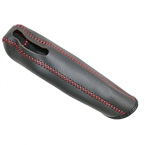 LUOKEKE Handbremse SchutzhüLle Autohandbremsabdeckungen Fall Fit verwendet for Buick Encore 2012-2015 Echtes Leder-Auto-Styling-Handbremsgriffe Handbremse Abdeckung(Red) von LUOKEKE