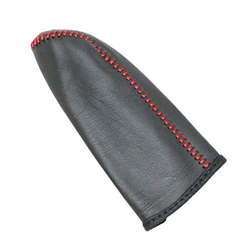 LUOKEKE Handbremse SchutzhüLle Autohandbremsabdeckungen Fall Fit verwendet for Buick Excelle GT XT Echter Leder-Handbremshebel Griffe Car-Styling-Deckung Handbremse Abdeckung(Red) von LUOKEKE