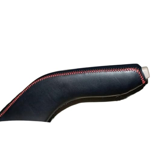 LUOKEKE Handbremse SchutzhüLle Autohandbremsabdeckungen Fall Fit verwendet for Gebrauch for Kia Rio 2005-2007 Automatische Handbremse greift echtes Lederschutz schwarz Handbremse Abdeckung(Red) von LUOKEKE