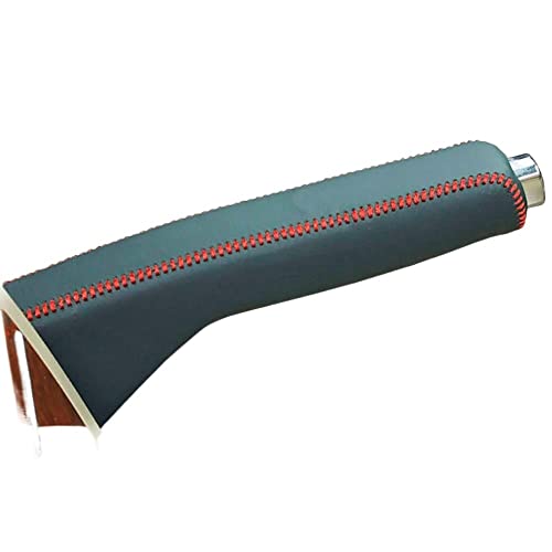 LUOKEKE Handbremse SchutzhüLle Autohandbremsabdeckungen Fall Fit verwendet for Gebrauch for VW Passat B5 Echtes Leder Autohandbremse Gripte Car-Styling-Abdeckung Handbremse Abdeckung(Red) von LUOKEKE