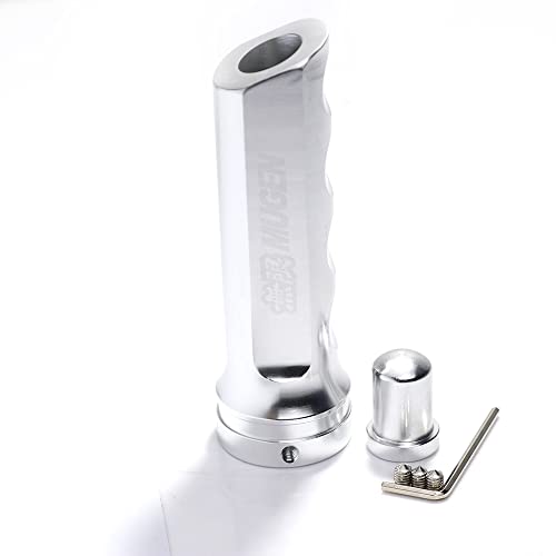 LUOKEKE Handbremse SchutzhüLle Chrom -Aluminiumauto -Griff Handbremshülle Handbremsabdeckung Universal Fitment Handbremse Abdeckung(Silver) von LUOKEKE