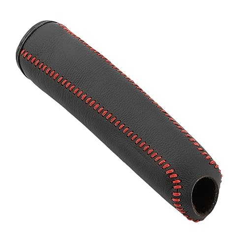 LUOKEKE Handbremse SchutzhüLle Leder-Getriebe-Handbremsenabdeckung, Auto-Innenausstattung, passend for Alfa, passend for Romeo 147 156 159 166 4C 8C Handbremse Abdeckung(Red) von LUOKEKE