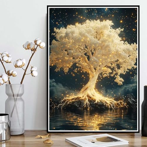 Diamond Painting Baum des Lebens Diamond Painting XXL 90x120 cm, 5D Crystal Art Landschaft Muster DIY Runden Steine Vollbohrer Mosaik Bastelset Erwachsene für Zimmer Deko Wohnzimmer -ly2508244392 Diamond Painting Baum des Lebens Diamond Painting XXL 90x120 cm, 5D Crystal Art Landschaft Muster DIY Runden Steine Vollbohrer Mosaik Bastelset Erwachsene für Zimmer Deko Wohnzimmer -ly2508244392 von LUOLYYEI
