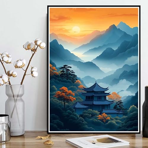 Diamond Painting Berg Diamond Painting XXL 30x40 cm, 5D Crystal Art Landschaft Muster DIY Runden Steine Vollbohrer Mosaik Bastelset Erwachsene für Zimmer Deko Wohnzimmer, Geschenke -ly250826K62M Diamond Painting Berg Diamond Painting XXL 30x40 cm, 5D Crystal Art Landschaft Muster DIY Runden Steine Vollbohrer Mosaik Bastelset Erwachsene für Zimmer Deko Wohnzimmer, Geschenke -ly250826K62M von LUOLYYEI