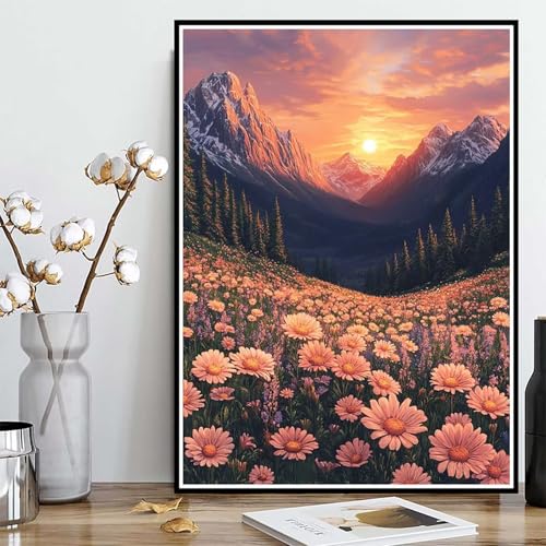 Diamond Painting Blumen Diamond Painting XXL 30x40cm, 5D Crystal Art Sonnenuntergang Muster DIY Runden Steine Vollbohrer Mosaik Bastelset Erwachsene für Zimmer Deko Wohnzimmer, Geschenke -ly2508250 Diamond Painting Blumen Diamond Painting XXL 30x40cm, 5D Crystal Art Sonnenuntergang Muster DIY Runden Steine Vollbohrer Mosaik Bastelset Erwachsene für Zimmer Deko Wohnzimmer, Geschenke -ly2508250 von LUOLYYEI