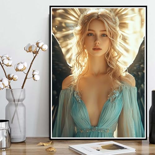 Diamond Painting Engel Diamond Painting XXL 90×120cm, 5D Crystal Art Abstrakt Muster DIY Runden Steine Vollbohrer Mosaik Bastelset Erwachsene für Zimmer Deko Wohnzimmer, Geschenke -ly2508271YKV Diamond Painting Engel Diamond Painting XXL 90×120cm, 5D Crystal Art Abstrakt Muster DIY Runden Steine Vollbohrer Mosaik Bastelset Erwachsene für Zimmer Deko Wohnzimmer, Geschenke -ly2508271YKV von LUOLYYEI
